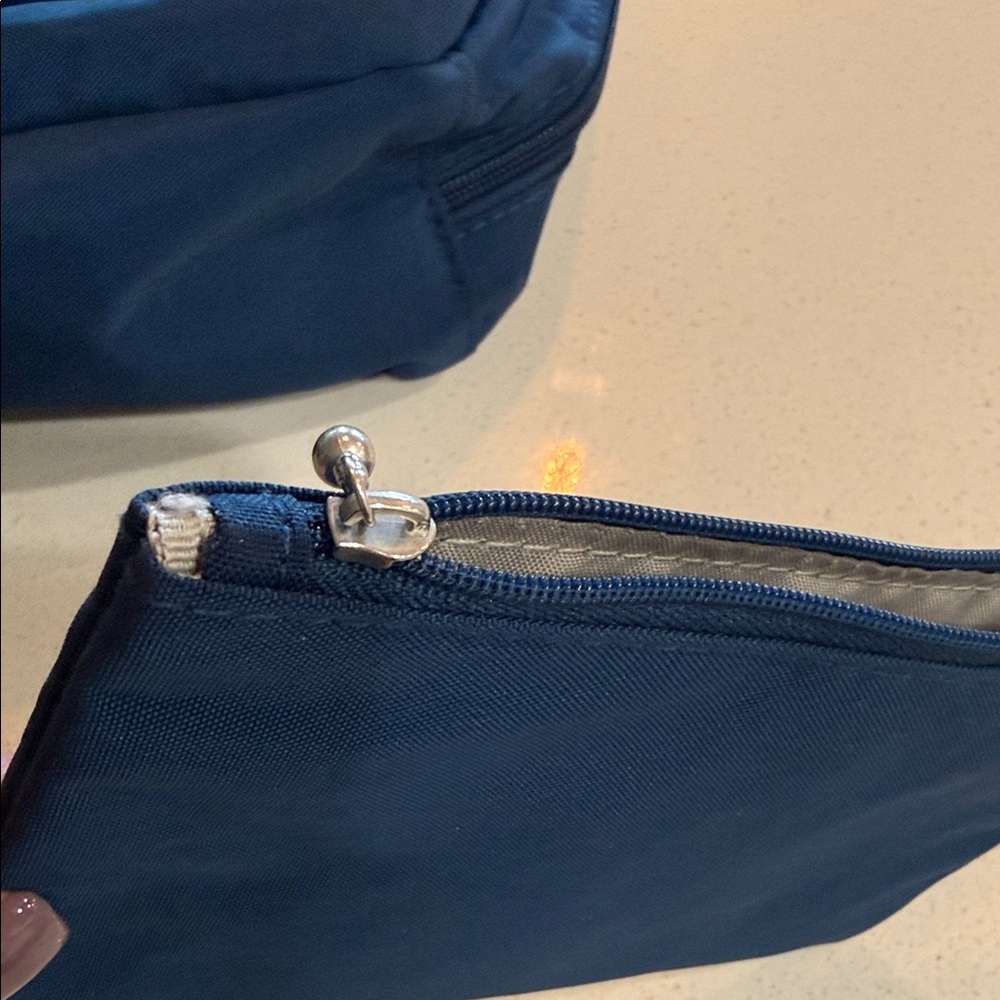 Baggallini Blue Shoulder Bag with Pouch RFID - Picture 7 of 15